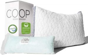Eden Shredded Memory Foam Pillow with Cooling Zippered Cover and Adjustable Hypoallergenic Gel