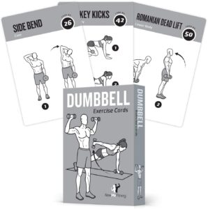 Exercise Cards Dumbbell Home Gym Strength Training