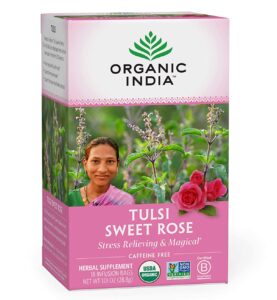 Organic India Tulsi Sweet Rose Herbal Tea